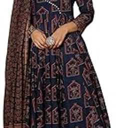 |Women's Red Cotton Printed Flared Kurta with Cotton Pant and Cotton Printed Dupatta Sets | Ethnic Set | Dupatta Set | Suit Set | Kurta Set | Wedding Suit Set-8