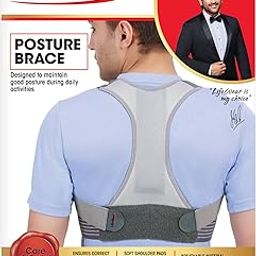 Life Wear Posture Brace, Shoulder and Back Support Belt, Posture Corrector, Relieves Back Pain, Prevents Stooping, Breathable, Lightweight, and Adjustable, Compact Design, For Men and Women, Size (S)-image-34