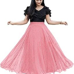 Printed Georgette Skirt Lehenga || Spandex Lycra Plain Crop Top Choli || Read to Wear Lehenga Choli || Fully Stitched Crop-Top Skirt-picture-34