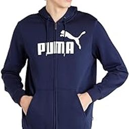 Men Cotton Ess Big Logo Fz Hoodie Fl Peacoat-image-56