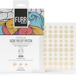 FURR by Pee Safe Acne Patches For Pimples | 60 Hydrocolloid Acne Relief Patches - 3 Sizes | Made with Ayurvedic Ingredients | Anti Inflammatory | Reduces Acne, Spots and Blemishes-image-13