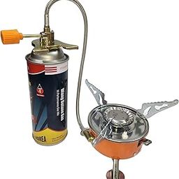Ship Alloy Steel Mini Camping Outdoor Stove With Enhanced Security Gas Pipe, Keeps Gas Canister Away From Stove For Camping With 1 Pc Butane Can-image-75