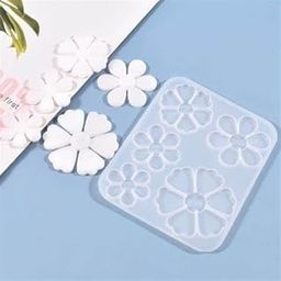 Silicon 5 in 1 3D Flower Resin Molds Soap Molds DIY Fancy Candle Mold Aromatherapy Candles Soy Wax Candles (3D Flower Mold)-15