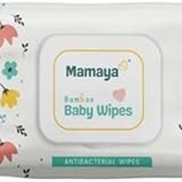 Mamaya Bamboo Baby Wipes - Antibacterial Wipes with Aloe Vera & Virgin Coconut Oil | 72 Wipes per Packet | Gentle & Natural Baby Care (Pack of 2)-image-42