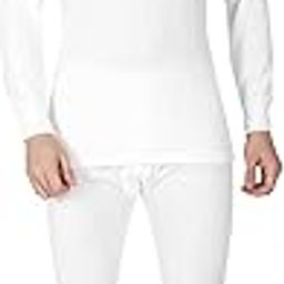 Steam Disinfected Men's Premium Quilted Cotton Thermal Top (V-Neck) (Off-White, XX-Large) Winter wear Top Skinny Fit-image-46