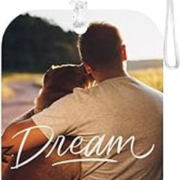 TPJ Handmade Resin Customized Luggage ID Tag with Pet Name Dog Cat Photo, Cute Personalized Travel Bag Identifier Label, Travel Accessories Ideal for Gifting - Dreamscape Journey with a Friend-image-48