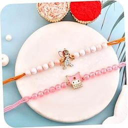 Kids Rakhi for Brother Kids, Rakhi Set of 2 for Brother Sister Girls Boys Baby, Designer cartoon rakhi for Children, Rakshabandhan Set with Greeting Card, Tilak Set, for Raksha Sutra for Child-image-76