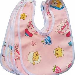 Cuckoos Multicolored Cotton Baby Bibs with Titch Button | Soft Cotton Washable for Babies Age 0 Month to 12 Years-78