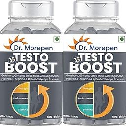 DR. MOREPEN Testo Boost For Men Enriched With Gokshura, Shilajit, Safed Musli, Ashwagandha, L-Arginine, & Ophiocodyceps Sinensis - 60 Veg Tablets - Pack of 2-image-61