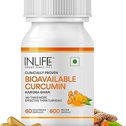 INLIFE Bioavailable Curcumin Capsules | Curcumin Supplement | Clinically Proven Ingredient | Supports Immune Health, 600mg - 60 Capsules (Pack of 1)-image-71