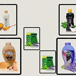 Nova Brillantine Cream x 2 + Nova Luxury Sandalwood Talc x 1 +Nova Luxury Lavender Talc x 1 + Nova Eclat Fairness and Youth Lotion x 1 + Nova Eclat Face, Hair and Body Wash x 1| Beauty Care Kit-24
