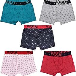 Cotton Assorted Prints Men's Trunks - Pack of 5 MR.GUY105-Printed-90 (Color May Vary)-14