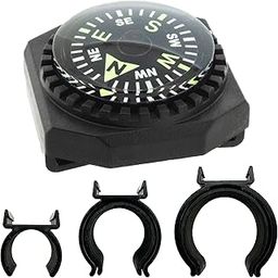 Sun Company MultiCompass - 4-in-1 Compass with Clip Adapters | Wrist Watch Compass with Attachments for Bicycle, Ski Pole, Kayak or SUP Paddle, and More-image-1