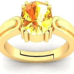 Natural Pukhraj Ring Original Certified 5.5 Ratti Yellow Sapphire Gold Ring AA++ Rashi Ratan Pukhraj Ki Anguthi Pukhraj Nag Ring Sone Ki Anguthi For Men & Women पुखराज रत्न ओरिजिनल रिंग-42