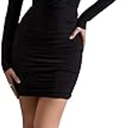 TRAQUILA Full Sleeve mid Length Short Dress for Women-image-45