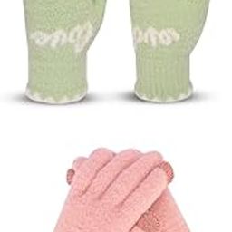 Women's Touchscreen Winter Woollen Pack of 2 Pairs Gloves For Cold Weather (SGD-11491151) (Multicolor, Free Size)-image-86