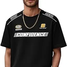 jump cuts || Mens || Confidence Printed || Round Neck || Half Sleeve || Cotton Blend || Tshirt-picture-12