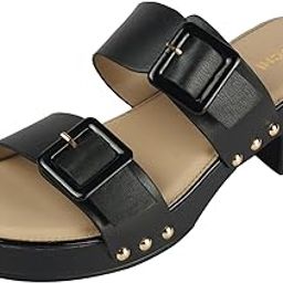 Women's Double Strap Adjustable Slides Sandals-image-67