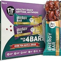F'!T Nutrition|High Protein Energy Bar|Over 70% - Almond,Seeds,Nuts & Cranberries|Pack Of 4|With 19% Protein|No Added Sugar,No Artifical Flavours,Gluten Free - Healthy Snacks For Kids & Adults,35 Gram-image-49