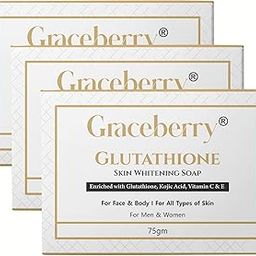 Graceberry Brightening Glutathione Kojic Soap | Glutathione Bath Soap for Men & Women | Helps in Dark Spots & Hyperpigmentation (Pack -3)-image-94