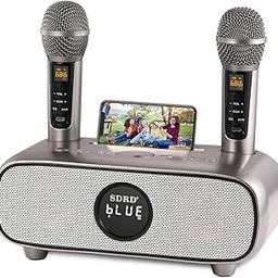 Karaoke Machine for Adults and Kids,Portable Bluetooth Karaoke Machine with Lyrics Display , PA Speaker System with 2 Wireless Bluetooth Microphone Best Birthday Gift for Boys and Girls-9