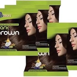 Kesh Kanti Hair Colour (Cream & Developer) - Dark Brown 40g (Pack of 5) By JV-image-18