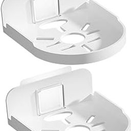 JECOMPRIS 2pcs No-Drill Wall Mount Storage Rack for Security Cameras and Speakers Heavy Duty Bracket Elegant Design for Bathrooms Kitchens and Bedrooms-picture-21