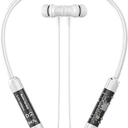 ZAUKY Wireless Transparent Neckband Earphones, Bluetooth 5.3, IPX5 Water Resistant, 12mm Driver, White-image-16