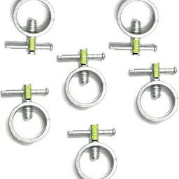 IOYIE Gym Bar Dumbbell Rod Locks Clamp Nuts Locks Pack of 6-16