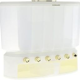 10L Rice Separate Bucket 6 Grids Grain Storage for Restaurant Kitchen Dining White-image-12