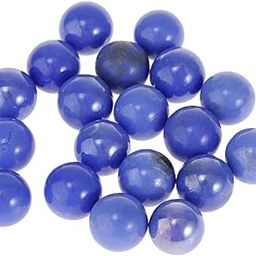 MYADDICTION 20X 16Mm Clear Glass Marbles Kids Game Toy Vase Fish Tank Decor Blue-25