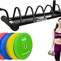 Mapache Weight Rod and Bumper Plate Rack for organisation of gym weights and rods-image-87
