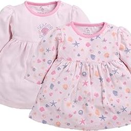 baby go Baby-Girl's Cotton A-Line Midi Dresses (GOBS20-2504-0/3M-PINK_pink2-picture-1