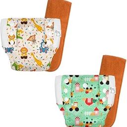 SuperBottoms UNO Cloth Diaper Pants (9kg-17kg) | Pull-up diaper pants | Super Absorbent | Washable & Reusable 300+ times | Comes with a Dry Feel Magic Pad | CPSIA Certified | Pack of 2-image-35