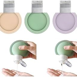 KOIME Leakproof Silicone Lotion Bottle 3pcs Set (60ml) | Reusable Portable Travel Bottles for Toiletries | Squeeze Container Dispenser Cosmetics Silicone Bottle for Shampoo, Lotion, Soap, Liquids-1