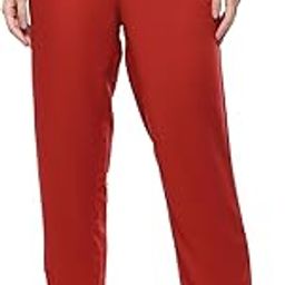 Women Solid Mid-Rise Regular Pants-image-6