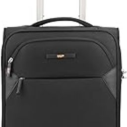 Polyester Molecule Cabin Trolley Bag, 54Cm | Small Soft-Sided Luggage For Travel With Smooth 8-Spinner Wheel & Tsa Lock | 5-Year International Warranty - Black-picture-19