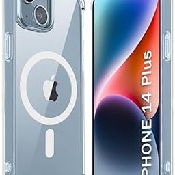 TheGiftKart Shockproof Ultra-Hybrid Back Cover Case for iPhone 14 Plus Compatible with MagSafe | 360° Protection | Crystal Clear Hard Back Cover Case for iPhone 14 Plus (Transparent Bumper)-image-70