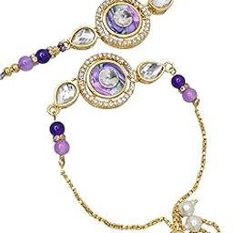 Bhaiya-Bhabhi Rakhi,Couple rakhi set, Designer Rakhi for Bhaiya bhabhi,Lumba rkhi for Bhabhi-0069-image-12