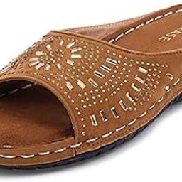 Women Doctor Ortho Soft Fancy Slippers, Comfortable Sandals For Women, Lightweight Diabetic And Orthopedic Footwear, Ideal For Knee And Foot Pain Relief-picture-11