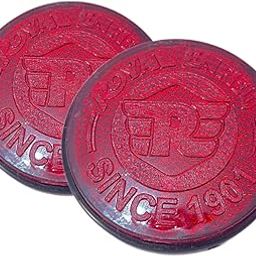 EAZ Round Reflector for Royal Enfield Thunderbird with R Logo Screw Type and fit for All Bike - Set of 2pcs-22