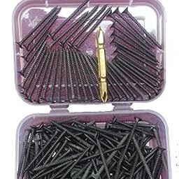 SHGM Drywall Screws for fixing Wood Plywood Plaster boards DIY project screw etc Phillips Drive Zinc Coated Fine Thread Screw 50MM 2 Inch 100 pcs + 1 Nos Ph2 Screw Driver Bit pack of 101-image-61