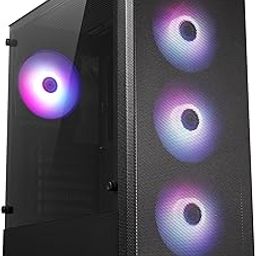 ZEBRONICS APEX Premium Gaming Cabinet/Case, Full-Tower, Supports E-ATX | ATX | mATX | ITX, AIO Upto 360mm, 4 Built-in ARGB Fans, Tempered Glass, USB 3.0, Magnetic Dust Filter-11