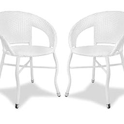 OUTAREA Patio 2 Seating Chair for Balcony|| Outdoor|| Indoor|| Patio Furniture|| Rattan Chair Wicker Conversation Set Poolside Lawn (2 Chair only_ White)-image-44