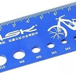 MERISHOPP® 3xBike Thread Pitch Measure Bolt & Screw Gauge Tool Aluminum Alloy for Bicycle | Sporting Goods | Cycling | Bicycle Components & Parts | Bolts & Fasteners-image-54