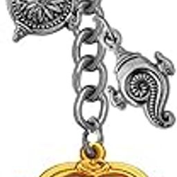 Religious Lord Shri Tirupati Balaji Tilak Round Shankha Chakra Tilak Metal Car Bike Gift Gold Metal Keychain For Men And Women SKey2022534-picture-25