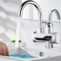 Electric Wall Mount Water Heater And Tankless Fast Water Heating Tap Instant Hot Kitchen Faucet - With Digital Display, Instant Electric Water Geyser For Bathroom Household-picture-10