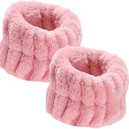 ATORSE 2xSoft Wrist Wash Bands Wristbands Women Girls for Yoga Washing Face Makeup Pink Sporting Goods-image-32