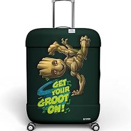 Marvel I Am Groot Luggage Cover|Polyester Travel Suitcase Cover|Washable|Stretchable Suitcase Protector|18-22 Inch|Small (Green)-image-80