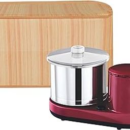 Homestic Grinder Cover | Mixer Grinder Cover | Open Bottom Grinder Cover | Foldable Grinder Cover for Table Top | Waterproof Kitchen Grinder Cover | Lining Design | Golden-image-38